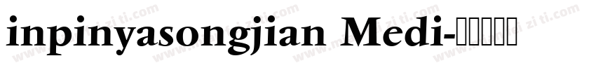 inpinyasongjian Medi字体转换
